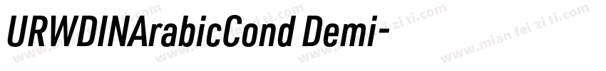 URWDINArabicCond Demi字体转换
